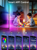 Tyute Corner Floor Lamp, RGB LED Corner Lamp with Music Sync, Smart App and Remote Control Color Changing Ambience… — 3