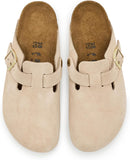Birkenstock Womens Boston Clog - Suede – Sandcastle — 2