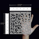 CrafTreat Reusable Cheetah Print Stencil – 6x6 Inch Cheetah Skin Pattern for Cake Decorating, Furniture Painting, DIY Crafts, and Home Décor Projects — 3