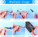 Acejoz Jewelry Making Tools Kit: 6pc Set, Including Needle Round Nose, Wire Cutters, Crimper & End Nippers for… — 6