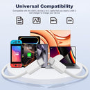 USB C to USB C Cable 3FT 2 Pack,USBC Nylon 60W iPhone 18 17 Charger Cord 3