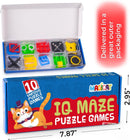 Magicat Premium IQ Balance Puzzle Set I 10 Teaser Puzzle Cubes I Balance 3D Maze Box I Puzzles for Christmas I Brain Games Puzzles for Kids Ages 8-10 I Prize Box Toys for Kids Classroom I Puzzle Box — 4