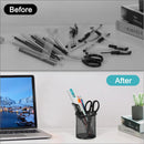 EasyPAG Pencil Holder for Desk, 2 Pack Metal Pen Organizer, Mesh Pencil Cup Organizer for Home, Office, Classroom, School, Black — 4