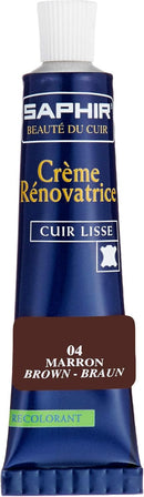 SAPHIR Beauté du Cuir Renovating Cream 25 ml - Professional Leather Repair & Color Restoration Cream - Mahogany — 4
