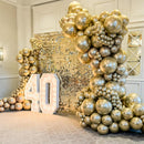 Awenztech 122pcs Metallic Gold Latex Balloons in 18 12 10 5 inches — 5