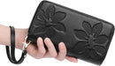 GOIACII Women's Wallet RFID Blocking Leather Wristlet — 2