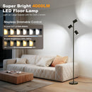 4000LM LED Tree Floor Lamp, 36W Super Bright Reading Lamp with Remote, Dimmable Tall Standing Light with 3 Rotatable… — 2