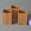 Bamboo Wood Desk Pen Pencil Holder Stand Multi Purpose Use Pencil Cup Pot Desk Organizer — 3