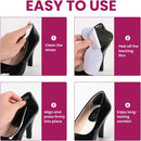 Bukihome T-Shape Heel Grips for Women Men, Comfort Gel Heel Pads for Shoes - Black | 2 Pairs — 6