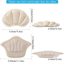 Back of Heel Cushion Pads, Adhesive Heel Grips Inserts for Loose Shoes, Too Big Boots, Reusable Heel Guards Liners for Women Men, Improve Shoe Fit, 4pcs-Beige+4pcs-Beige - 8pcsbeige — 5