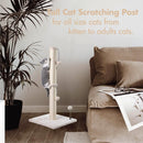 MECOOL 34” Tall Cat Scratching Post Premium Basics Kitten Scratcher Sisal Scratch Posts Trees with Hanging Ball for Indoor Cats, Beige — 5