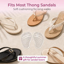 Metatarsal Pads for Flip-Flops, Ball of Foot Cushion, 2 Pairs, Clear 8