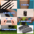 Auihiay 24 Pairs Flat Colored Shoelaces Shoestrings for Sneakers Skate Shoes Sport Shoes Boots | Black — 3