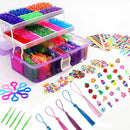 YITOHOP 15000+ Rubber Loom Bands, Mega Rubber Bands Bracelet Kit,Loom Bracelet Making Kit with 3 Layer Container,30… — 1