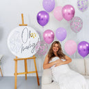 68Pcs Pink and Purple Balloons 12 Inch Metallic Purple Pink Latex Balloon Confetti ballons with Ribbons Party Balloons for Wedding Girls Birthday Baby Shower Decorations. | Pinkpurple — 6