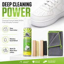 Shoe Cleaner Sneakers,8.5oz Shoe Cleaning Kit with 2 Brush,Shoe Cleaning Removes Dirt and Stain for White Shoes, | With Microfiber Towel — 7