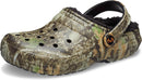 Crocs Unisex-Adult Classic Lined Clog | 6 Women/4 Men | Khaki/Multi — 1