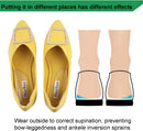 5 Pairs Medial & Lateral Heel Wedge Silicone Insoles - Corrective Adhesive Shoe Inserts for Foot Alignment, Knock Knee Pain, Bow Legs, Osteoarthritis for Men and Women — 5