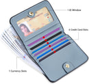 Toughergun Women’s Small Slim Leather Wallet with RFID Protection, Compact Bifold Mini Purse with Clear ID Window — 3
