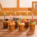 Amazing Colorflame Multicolor Happy Birthday Candles and Holders (12 Count),Unscented — 3