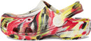 Crocs Unisex-Child Classic Watercolor Marbled Clog | 5 Toddler | Varsity Red/Multi — 4