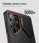SURITCH for Samsung Galaxy S25 Ultra Phone Case, Magnetic Protective Cover with Camera Cover & Adjustable Metal Kickstand for Galaxy S25 Ultra (2025)-Black — 4