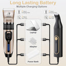 Gooad Dog Clippers Grooming Kit and Paw Trimmer for Heavy Thick Hair&Coats