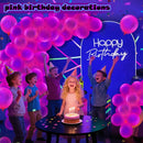 100 Pcs UV Neon Pink Balloons 12 inch Neon Party Supplies, Balloons, Glow in the Dark for Birthday, Graduation, Baby Shower,Wedding, Anniversary Valentines Party Decorations | Pink-a01 — 7