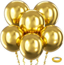Bezente Metallic Gold Balloons 18 Inch 30 Pack Latex Large Thick | 05-gold-s31 | 18inch (Large) — 1