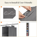 Lifewit 8 Section Hanging Shoe Storage Organizer for Closet Foldable, Gray — 5