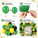 Green and Yellow Tractor Balloons, 50Pcs 12 Inch Confetti Sport Balloons | Green Yellow — 4