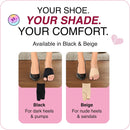 LECHERY Toe Loop Metatarsal Support Sleeves for Women, Ball of Foot Cushions, Forefoot Cushion Pads, Ball of Foot Support, Dancers Pads for Feet, Black 7