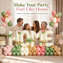 Housewarming Party Decorations, 40Inch Beige Home Balloon Banner | Ivory Sage Green Dusty Pink Metallli Gold Home — 3