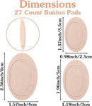 27pcs Bunion Pads Bunion Cushion Protector for Men and Women Beige — 2