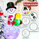5 FT Christmas Inflatables Snowman Outdoor Decorations, Blow Up Snowman — 5