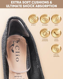 ONUEMP Heel Pads for Shoes, Silicone Shoe Inserts High Heel Protector Grips - Black-khaki-clear Cushions — 2