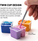 HIMI Twin Cup Jelly Gouache Paint Set with 3 Paint Brushes, 36 Colors 12g, Jelly Cup Design, Non Toxic Paint for Canvas and Paper, Art Supplies for Professionals (Purple Case) — 2