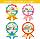 Fancy Land Happy Birthday Stickers for Kids Classroom Birthday Gifts 200 | Rainbow — 3