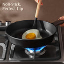 SENSARTE 9.5" Non Stick Frying Pans Skillet with Lid, PFOA/PFOS Free
