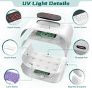 Akisey UV Light for Resin, Two-Sided UV Resin Light with Adjustable Time Setting(2m, 3m, 5m), 36W Fast Curing Lamp… — 2