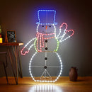 5FT 195 LED Snowman Light, Colorful Neon Light Sign Animated Christmas Decoration for Indoor Outdoor Yard Home Garden Christmas Festival Party Decoration — 2