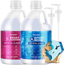 Teexpert Auto-Defoaming Epoxy Resin Kit: 2 Gallon & Crystal Clear — 1