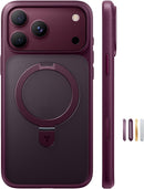 TORRAS Burgundy for iPhone 18 Pro Max Case with Magnetic Stand Slim photo 1
