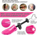 cyrico Shoe Stretcher Women 4-way Shoe Expander Widener Shoe Tree Shape for Wide Feet | rose — 2