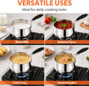 TeamFar Sauce Pan, 2 Quart Stainless Steel Saucepan with Lid — 7