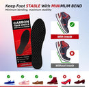 Carbon Fiber Insole for Men & Women 1 Pair: 1.5mm Thick Rigid Shoe Insert for Morton's Toe, Turf Toe, Hallux Rigidus & Arthritis - Alternative to Post Op Shoe(255mm) — 5