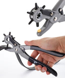 UNCO- Leather Hole Punch Tool, 5/64", 3/32", 7/64", 1/8", 5/32", 3/16" | Black — 1