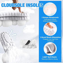 2 Pairs Steppers Insoles for Men and Women, 2026 New Upgraded 4D Cloud Memory Foam Footstr Insoles, Comfortable Breathable Massage Shoe Inserts, Arch Support for Relieving Foot Pain and Fatigue - Orange — 2