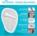 ZUCNANA Ball of Foot Cushions, Gel Shoe Inserts Heel Inserts Women 2 Pairs - Clear — 2