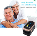 Oxygen Saturation Monitor, Wrinery Premium Pulse Oximeter Fingertip, Oxygen Monitor, O2 Saturation Monitor, OLED Portable Oximetry with Batteries, Lanyard (Rose gold-Royal black) — 5